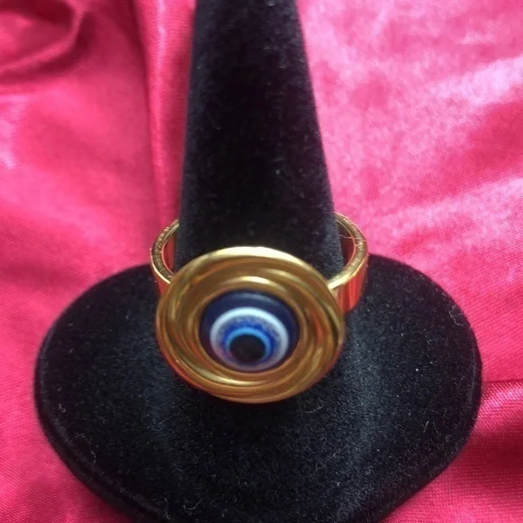 ๐ ๐ Evilโ Eye ๐งฟ Fashion Stainless Steel ๐ Ring - Picture 4 of 9